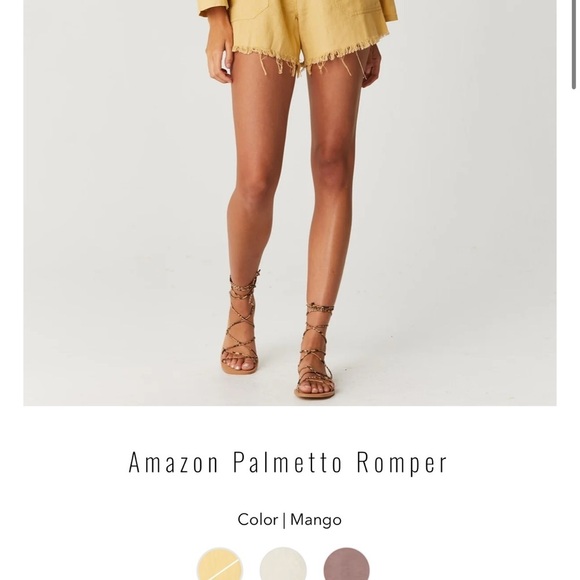 $176 Jen’s Pirates Booty Amazon Palmetto Romper (sold out in this color) M/L - Picture 5 of 6